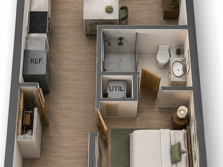 1 Bedroom Open - Tower 1 Bedroom Open - Tower