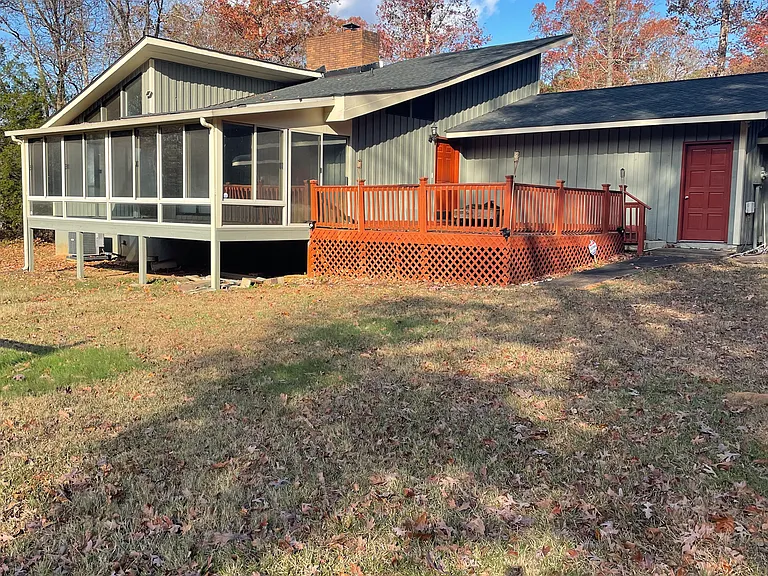 Deck and sunroom