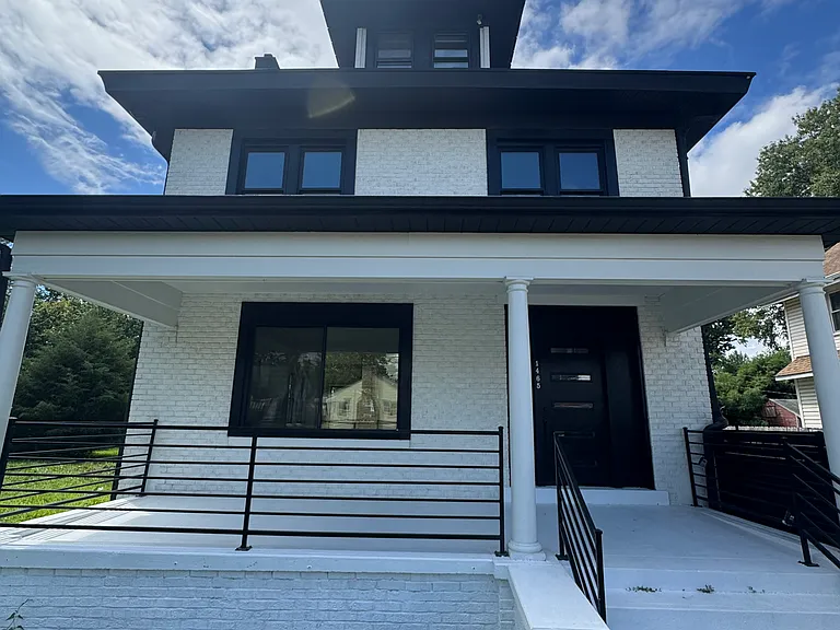 Modern black & white exterior!
