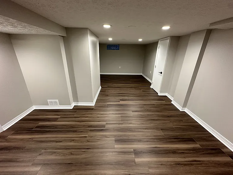 Finished lower level