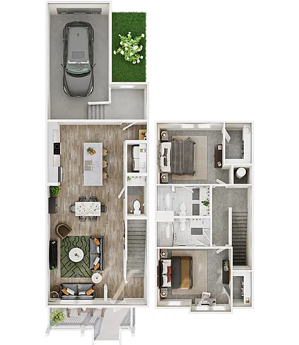 Floor plan Townhome - B5