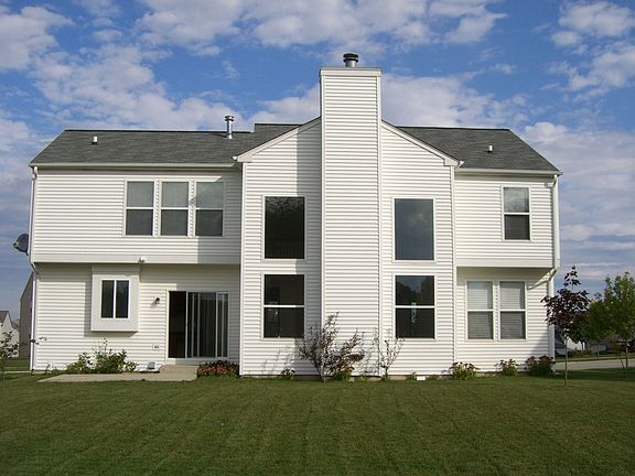 Back view of the home