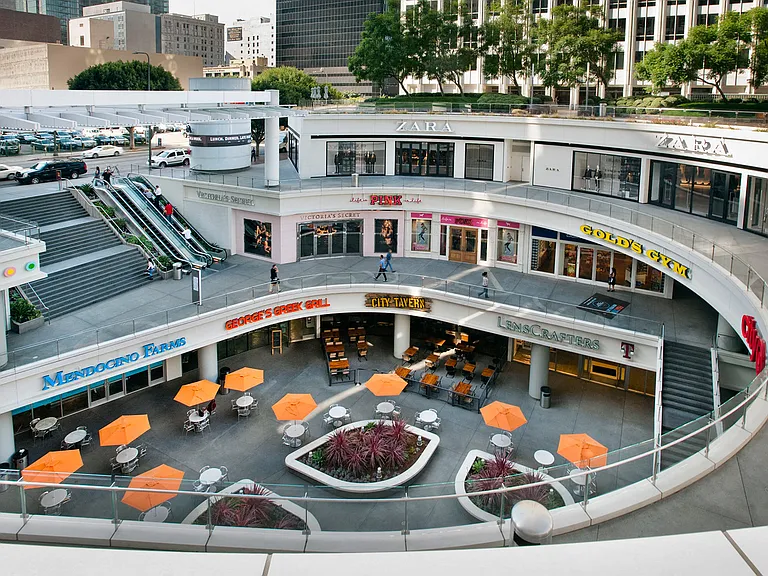 The area's best shopping is within blocks
