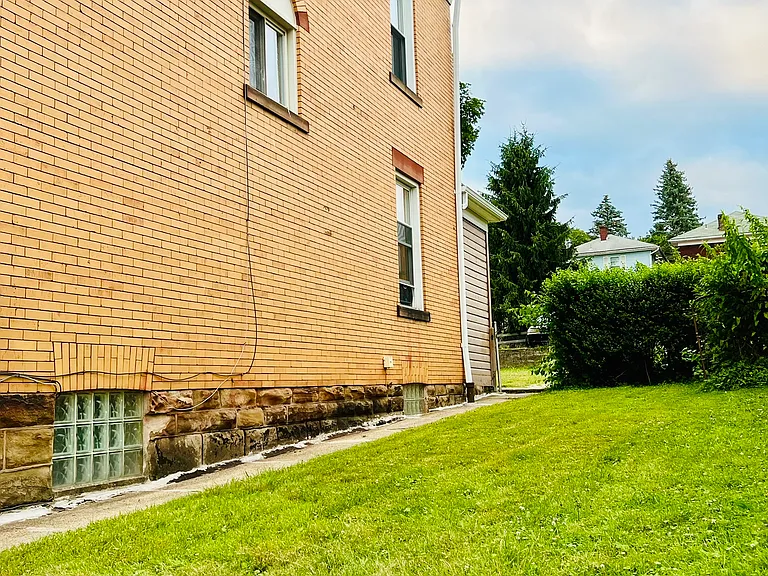 Spacious and grassy yard