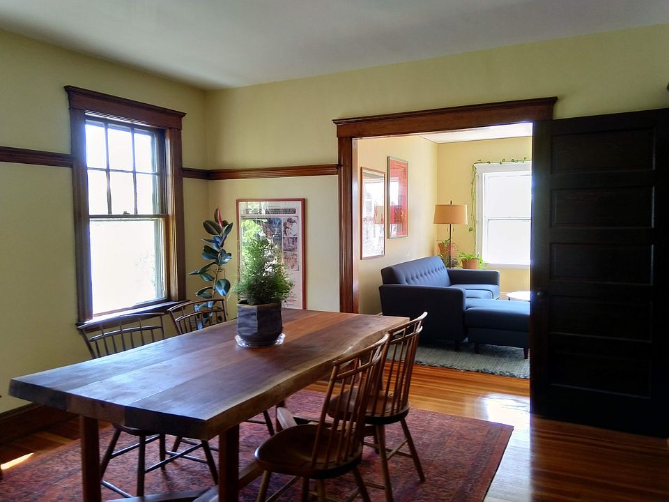 Dining room opens into living room