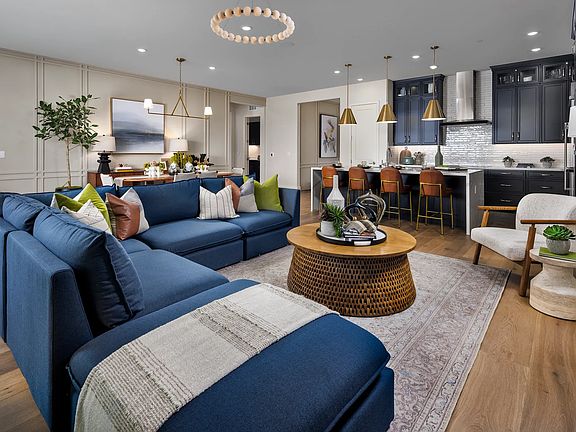 Great Room Kitchen of Model Home