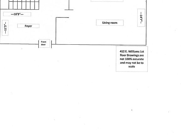 412 E. William 1st floor