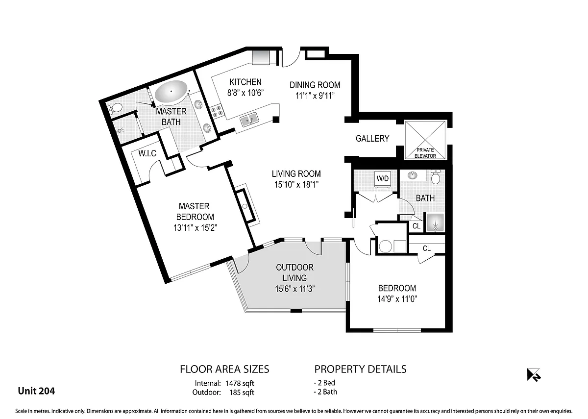 Floor plan 2x2c