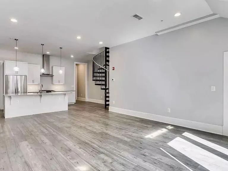 Kitchen and living area