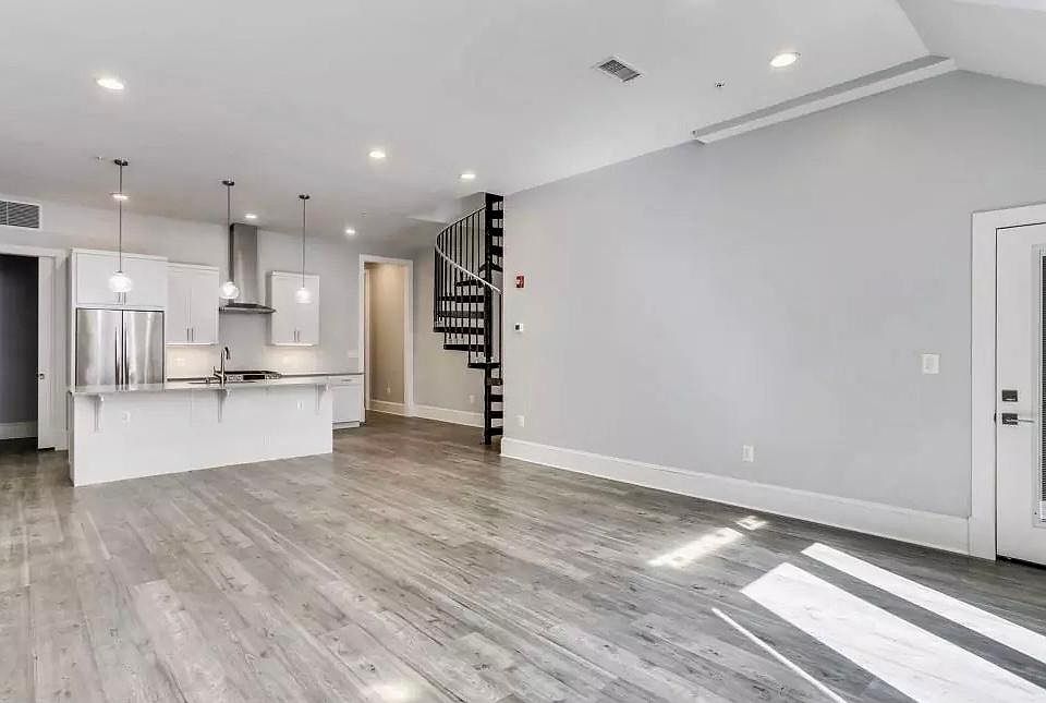 Kitchen and living area