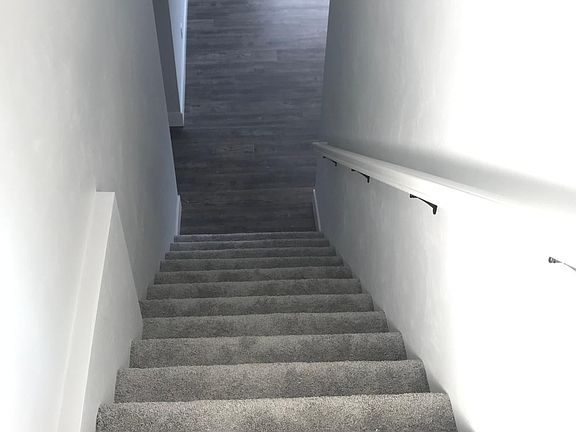 Stairs lead to Rec Room