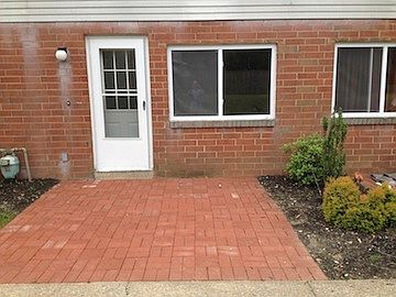 Patio and rear entrance