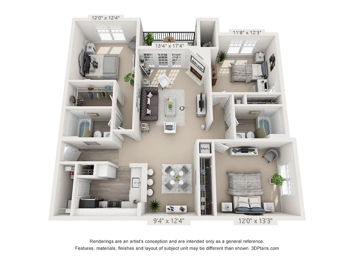 Floor plan Madison - Renovated
