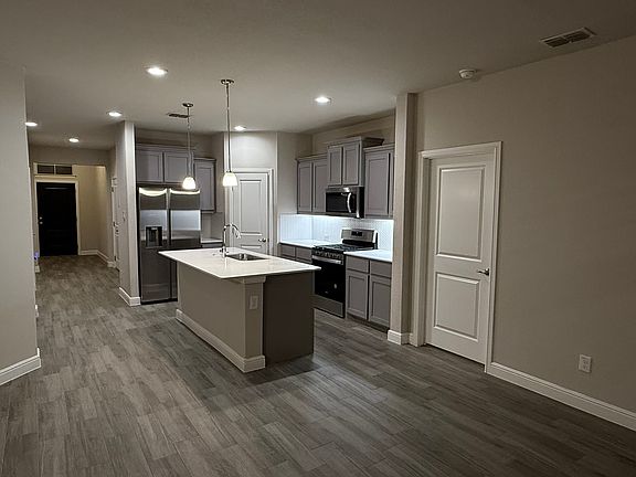 Kitchen view from living room