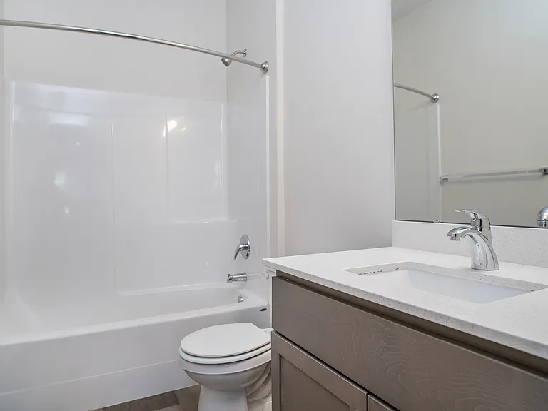 Modern bathroom with tub and shower Modern bathroom with tub and shower