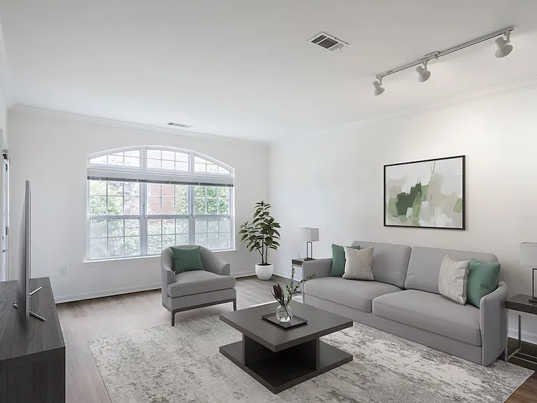 Classic Package living room with hard surface flooring