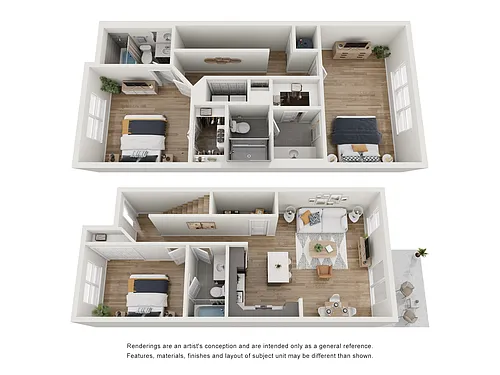 Floor plan C1 | 3 Bed | 3 Bath