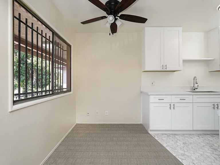Dining area off remodeled kitchen