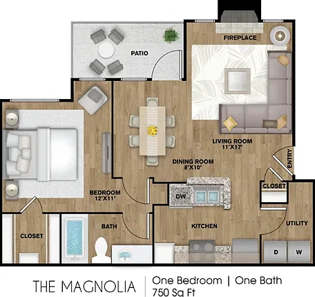 1 Bedroom, 1 Bathroom 1 Bedroom, 1 Bathroom