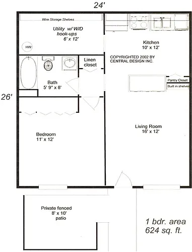 Floor plan 1 Bedroom