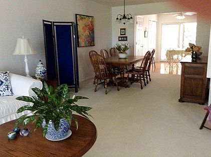 Living area from foyer