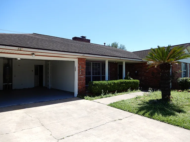 Garage and entrance