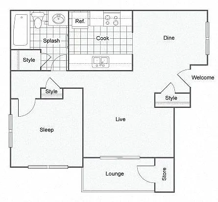 Floor plan The Oak