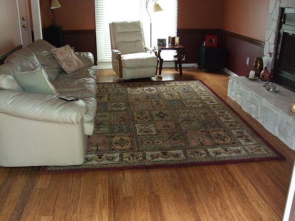Family room with fireplace
