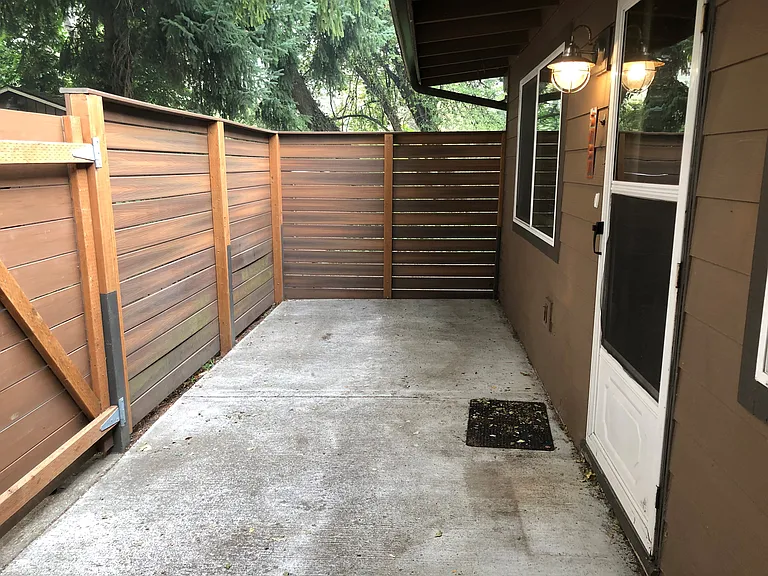 Enclosed deck - select units - 896 sq ft floorplan