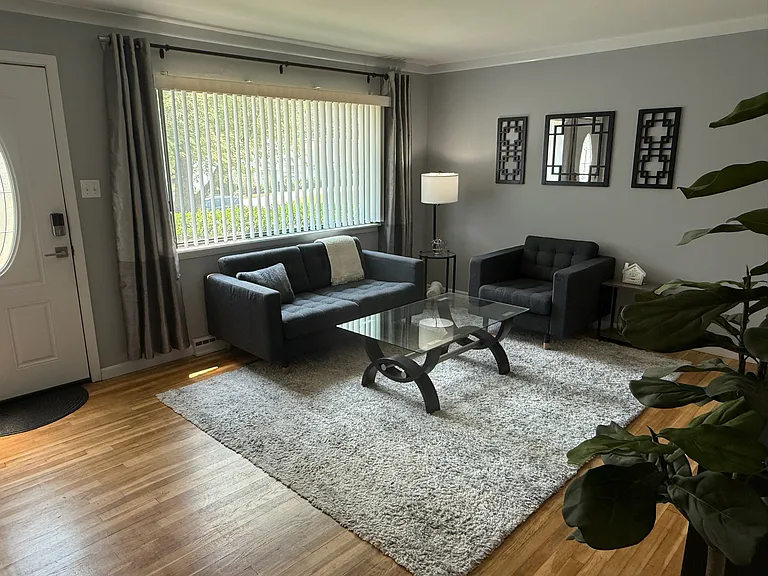fully furnished living room--view 1