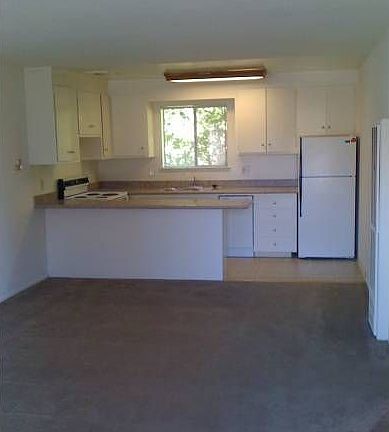 Living room and kitchen