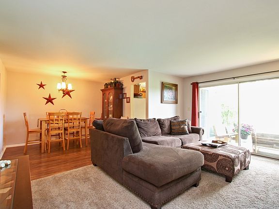View of the open concept layout.  Dining Room flows into the Living Room.