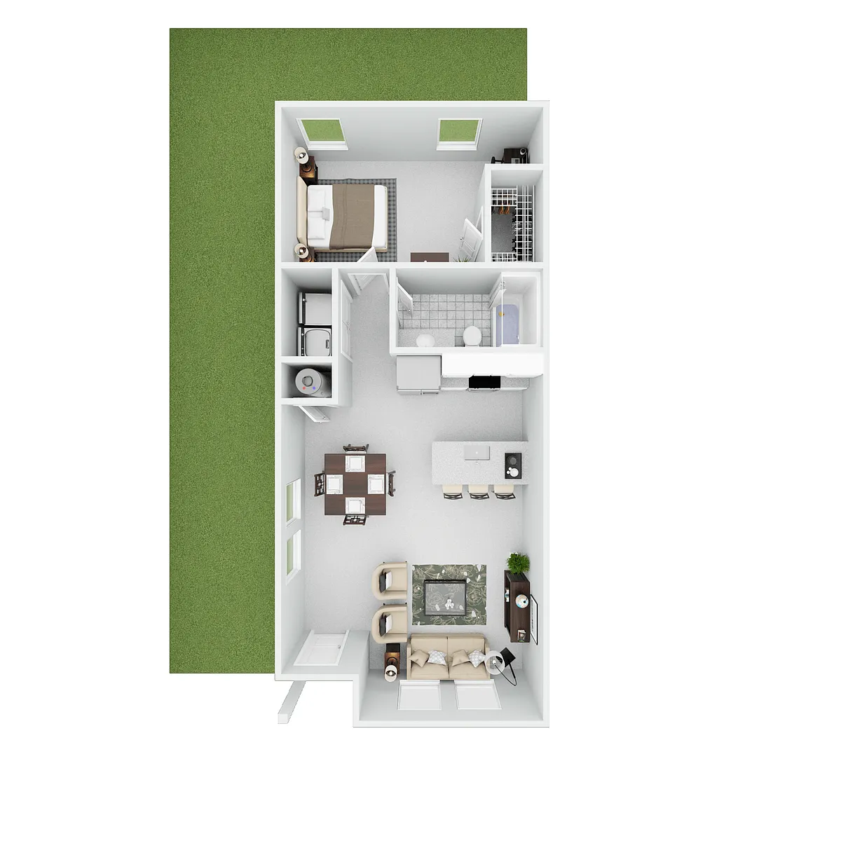 Floor plan Quail One Bed One Bath