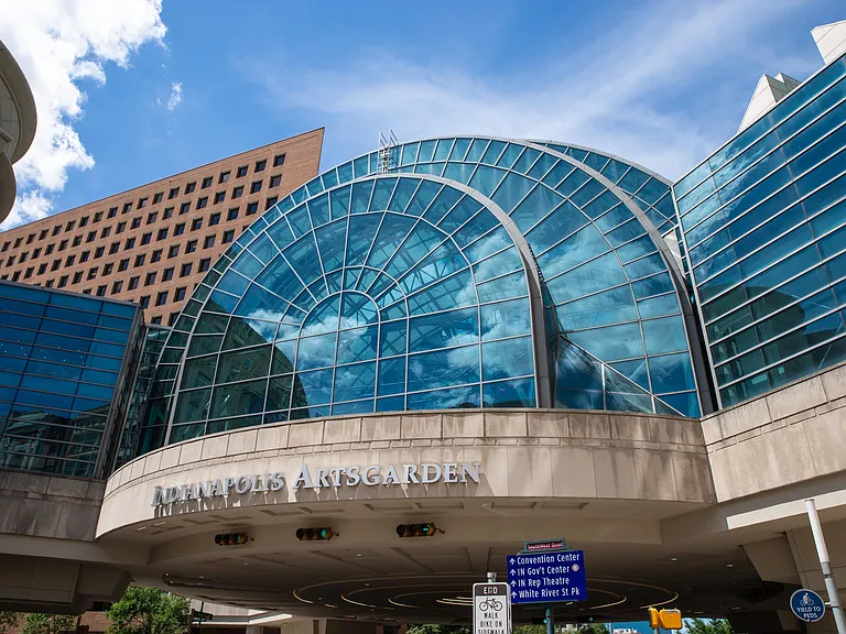 Indy Arts Garden is accessible from our Skydeck located on the 2nd floor.