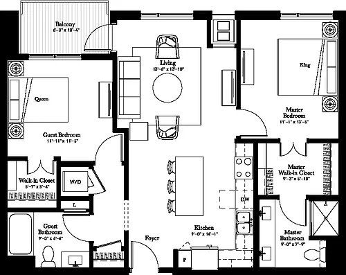 Floor plan Valerian (B1.1)