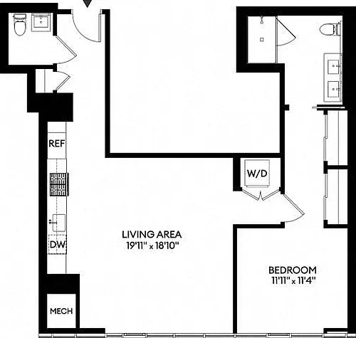 Floor plan 1S