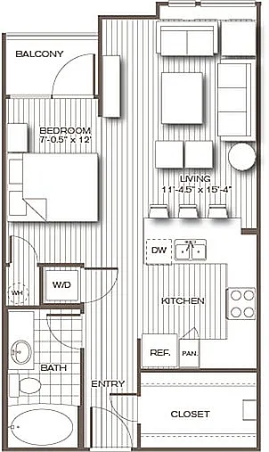 Floor plan Studio