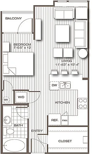 Floor plan Studio