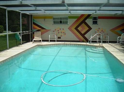 Screened in pool