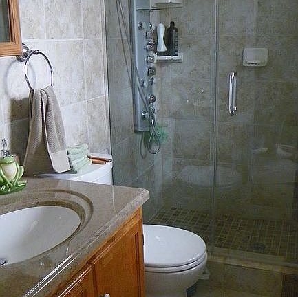 New shower with spotfree glass