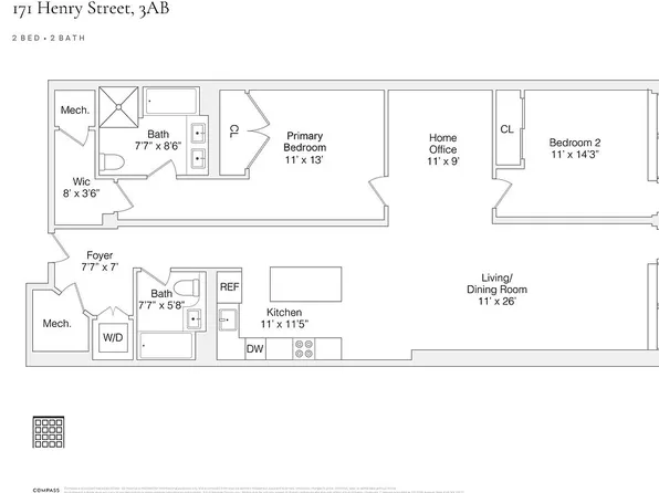 171 Henry St #3AB, New York, NY 10002