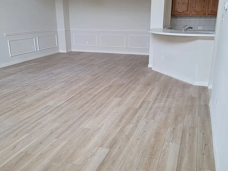 Formal dining area view from living area