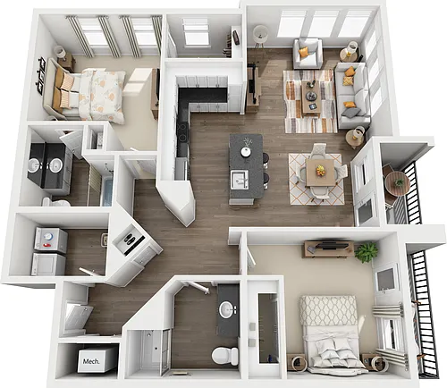 Floor plan B3