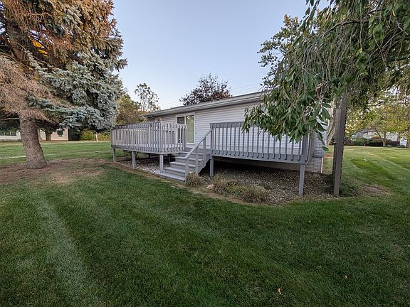 Deck on back of house