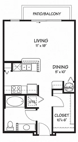 Floor plan Studio