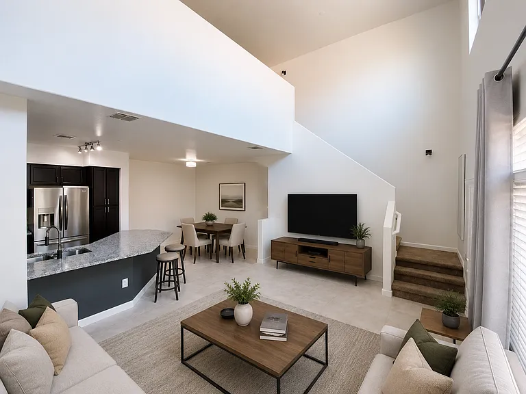 Great Room / Kitchen / Dining - Virtually Furnished - Located on the Second Floor