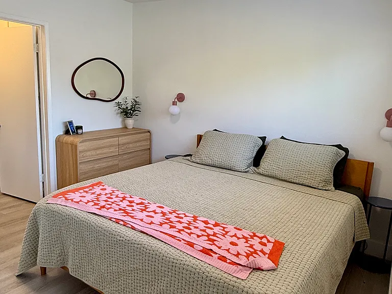Primary bedroom with king size bed
