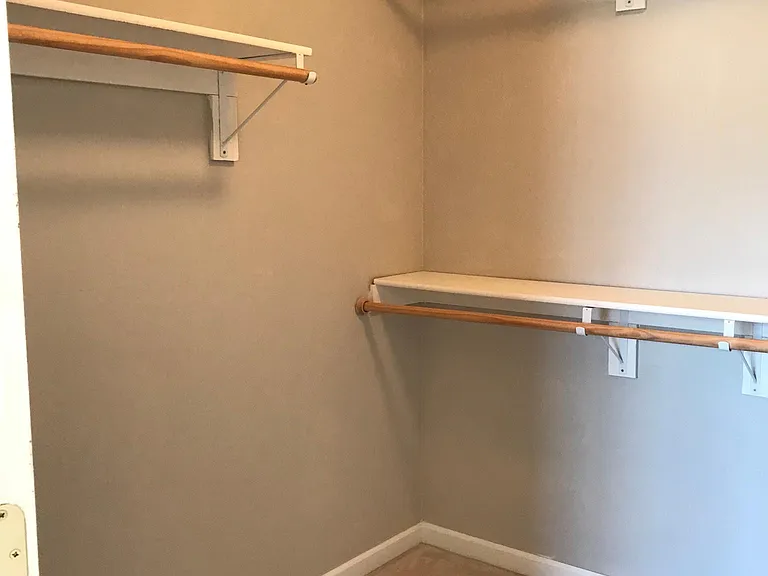 Walk-in closet in master suite