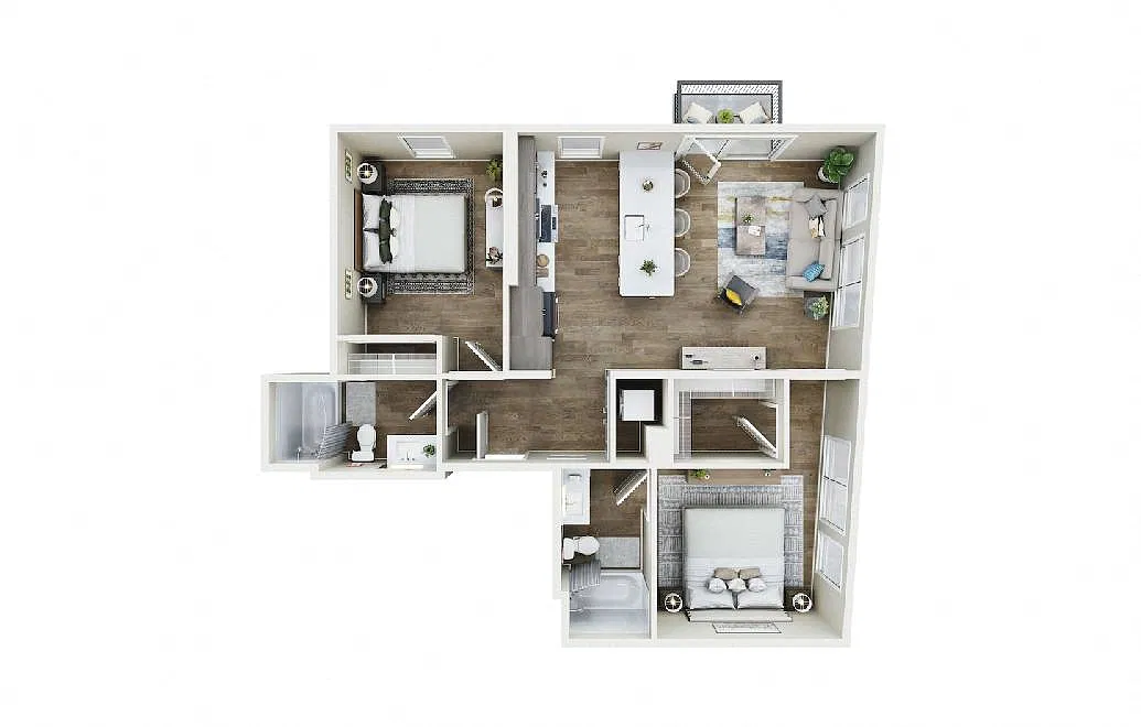 Floor plan 2X2 - D1
