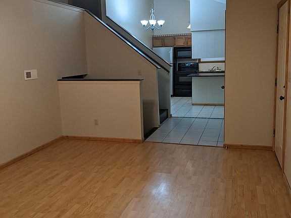 Looking from main living room into kitchen